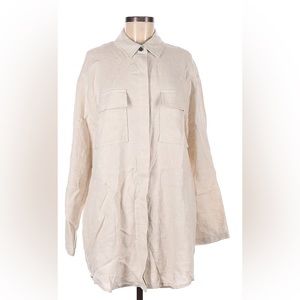 Zara Linen Button Down Shirt
